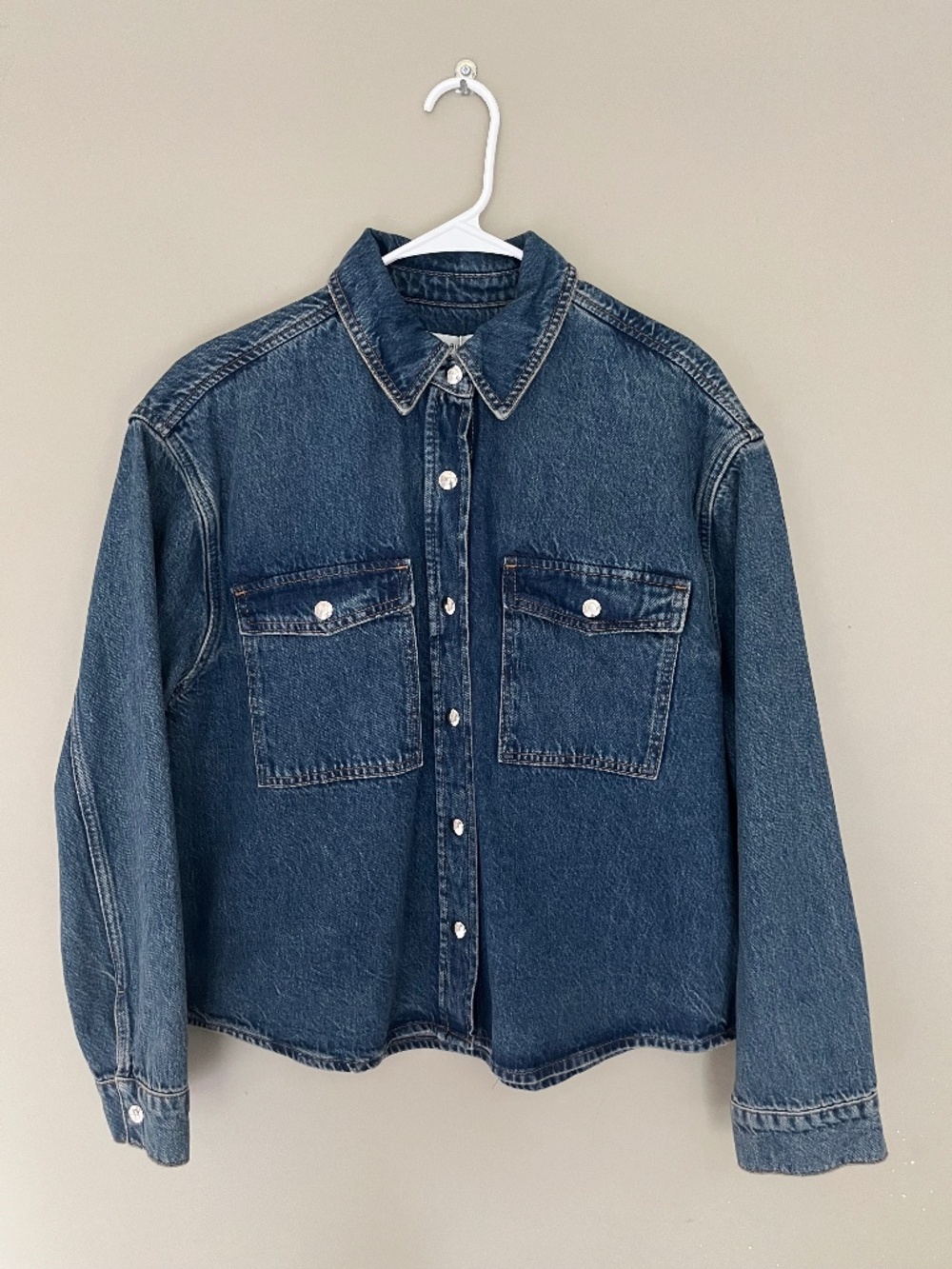 Anine Bing Dark Blue Denim Jean Jacket